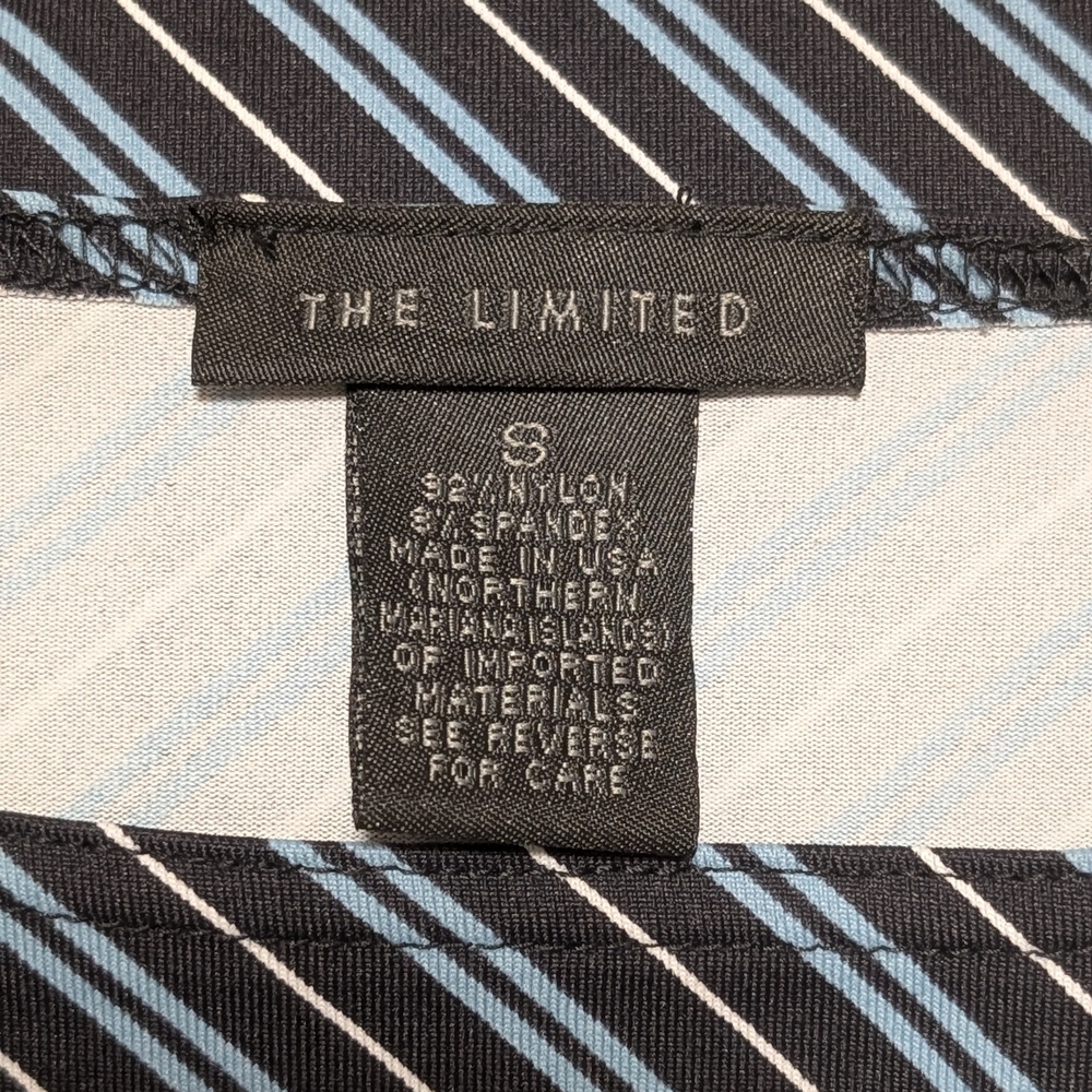 The Limited Stretch Collection Diagonal Striped 3/4 Sleeve Top - Picture 8 of 9